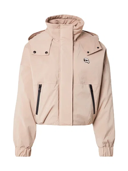 Karl Lagerfeld Geacă de primăvară-toamnă Ikon taupe gri