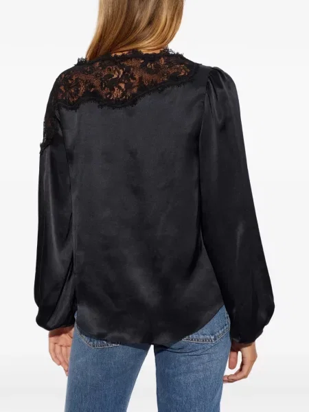 Bluză Isabel Marant din satin negru