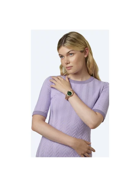 Zegarek Missoni z kamieniami różowy