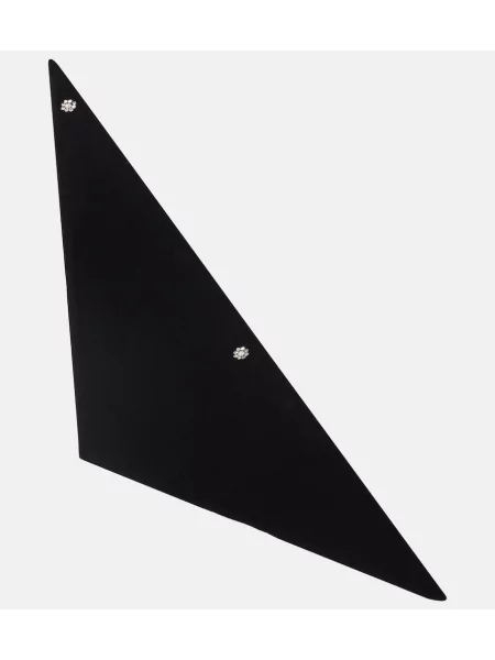 Fular Simone Rocha din cașmir negru