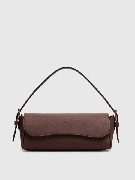 Шкіряна сумка-багет Bonny J&m Davidson коричнева