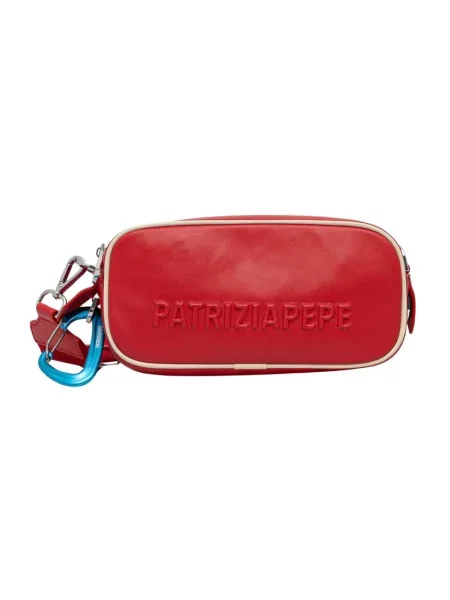 Patrizia Pepe torebka crossbody skórzana czerwona