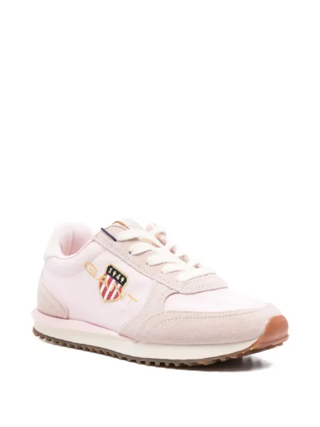 Sneakerși Gant cu broderie roz