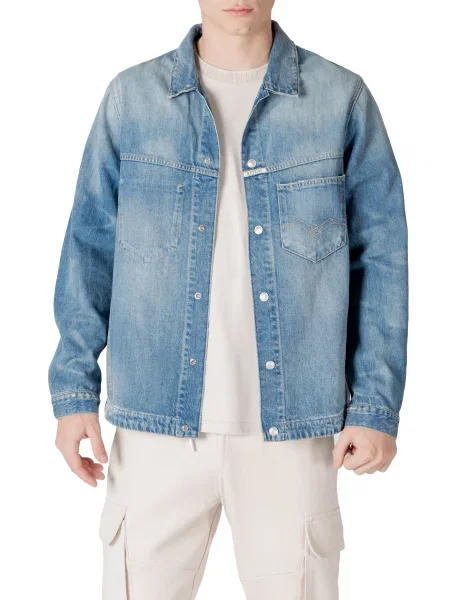 Geacă de blugi Replay albastru