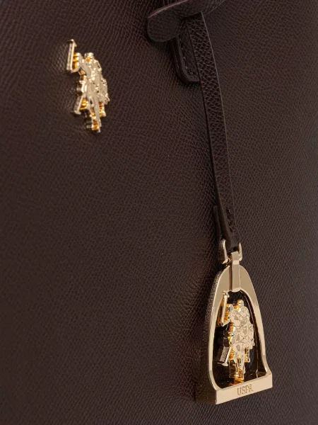 Műbőr kézitáska U.s. Polo Assn. barna