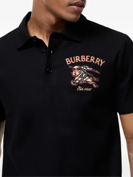 Καρό polo Burberry μαύρο