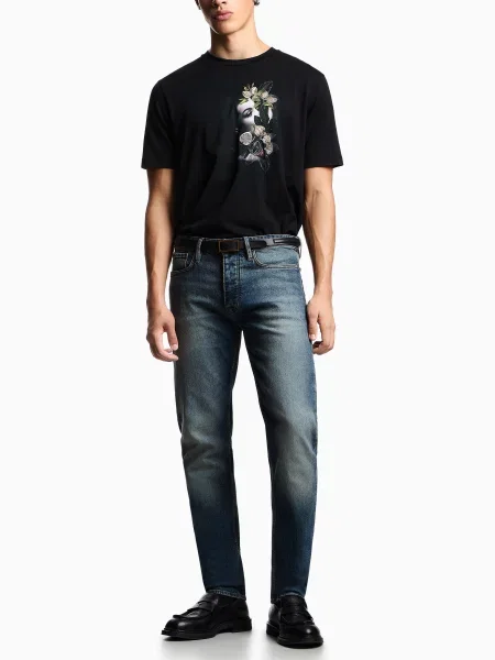Прямі джинси Emporio Armani синій