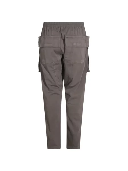 Παντελόνι cargo Rick Owens Drkshdw με κορδόνι γκρι