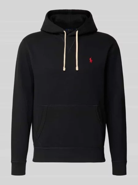Bluza z kapturem z wyhaftowanym logo Polo Ralph Lauren czarna