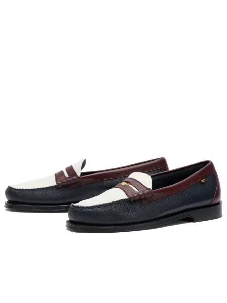 Loafersy Bass Weejuns białe