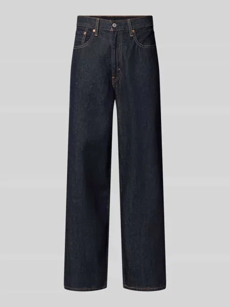 Spodnie z szerokimi nogawkami krój baggy jeansy z czystej bawełny model EXTRA BAGGY' Levi's granatowe