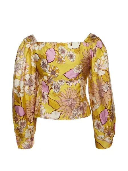 Bluză Sandro cu model floral cu imagine galben