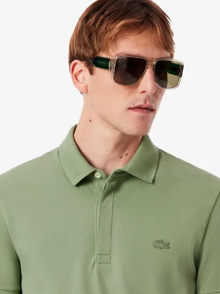 Поло Lacoste зелений