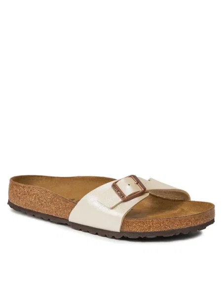 Félcipő Birkenstock gyöngyökkel fehér
