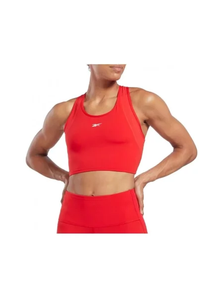Decupat top sport Reebok Sport roșu