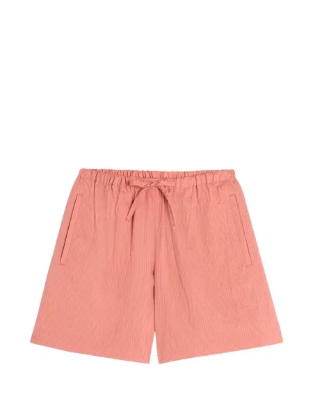 Pantaloni scurți Maison Kitsune cu broderie cu cordon roz