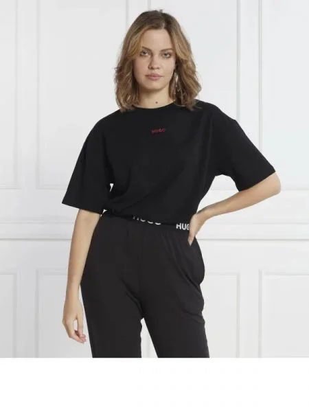 Hugo Póló SHUFFLE | Oversize fit fekete