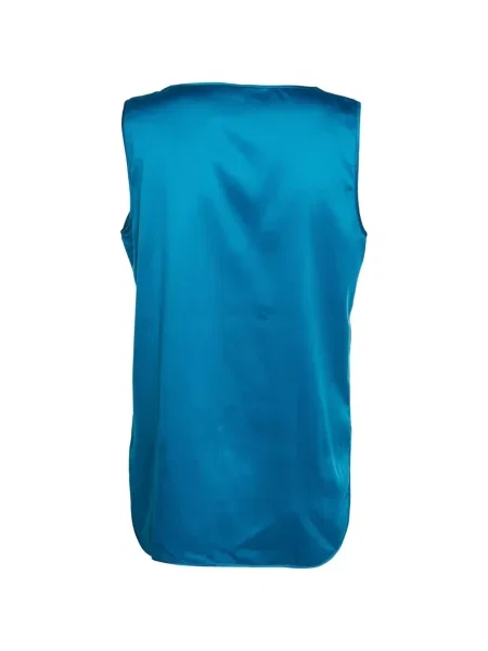 Top Max Mara din satin albastru