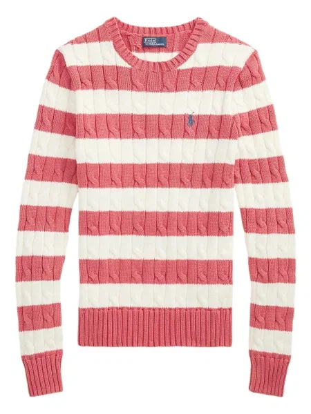 Tricou Polo Ralph Lauren cu broderie de costum cu dungi alb