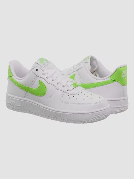 Кожаные кроссовки Nike Air Force 1 белые