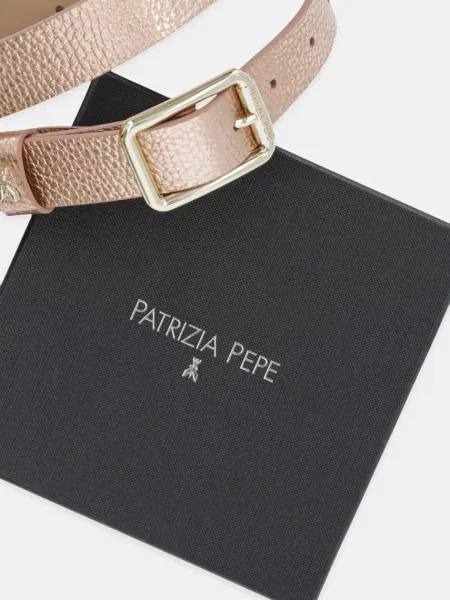 Bőr öv Patrizia Pepe rózsaszín