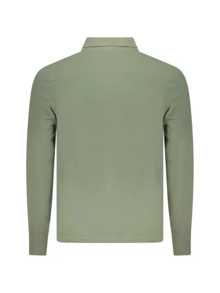 Lung tricou polo North Sails cu autograf verde