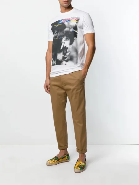 Tricou Dsquared2 cu imagine alb