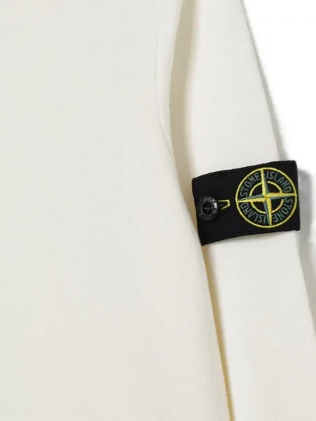 Sweter dziecięcy Stone Island biały