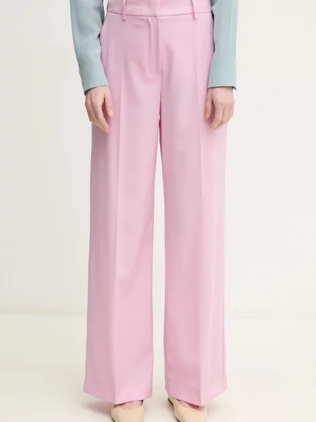 Weekend Max Mara pantaloni de lana violet
