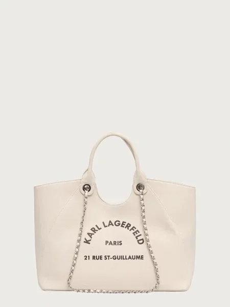 Karl Lagerfeld geantă shopper pentru femei din bej