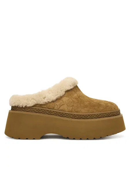 Тапочки Coach Cecelia Signature коричневий