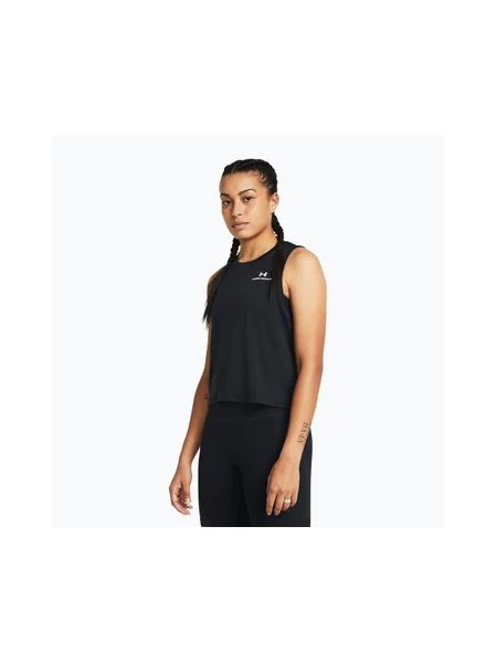 Укороченный спортивный топ Under Armour черный