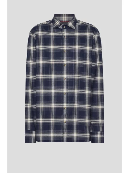 Рубашка Hackett London синяя