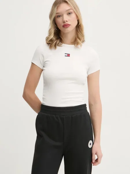 Tommy Jeans Tričko bílé