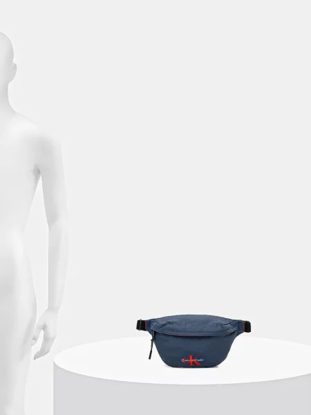 Övtáska Calvin Klein Bold Waistbag Sötétkék kék