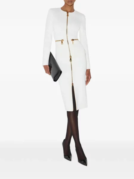 Cardigan Elisabetta Franchi tricotate alb