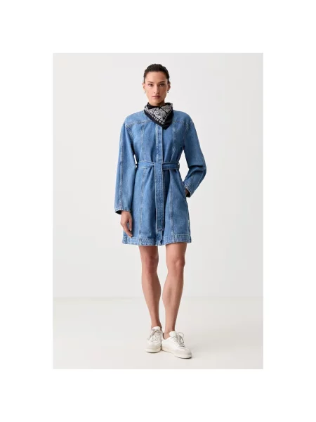 Marc O'polo Denim Sukienka Jeansowa blau niebieska