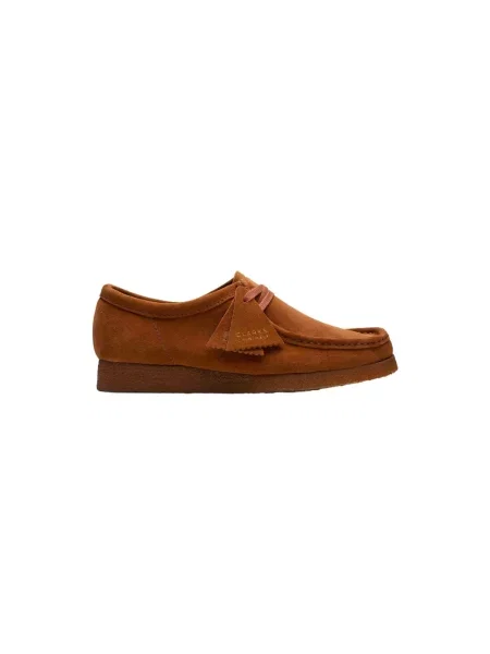 Półbuty Clarks zamszowe brązowe