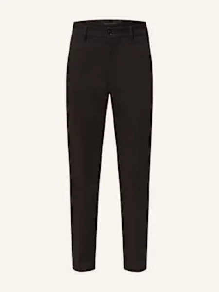Drykorn Chinosy Ajend Extra Slim Fit schwarz czarne