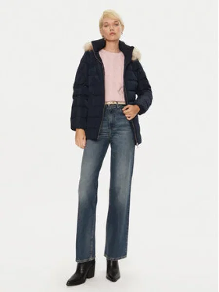 Tommy Hilfiger Vatovaná bunda Tmavomodrá