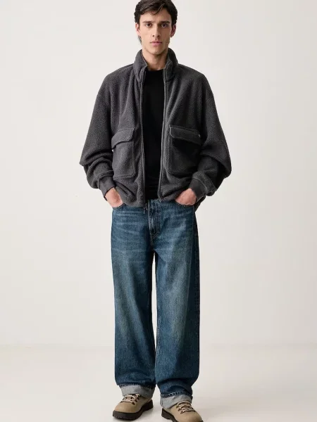 Dickies mikina pánska flísová sivá