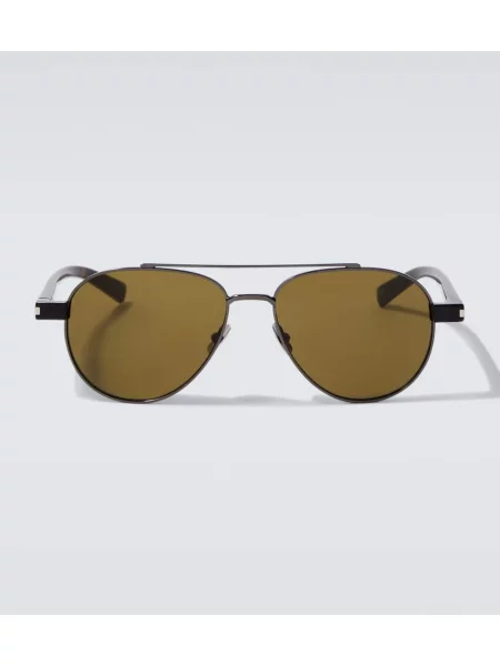 Ochelari de soare Saint Laurent argintiu