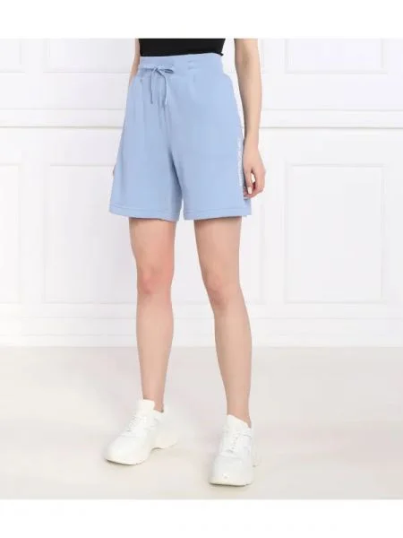 Emporio Armani Pantaloni scurți LADIES KNITTED BERMU albastru