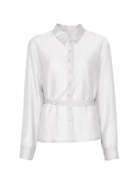 Przezroczysta bluzka Low Classic klasyczna szara