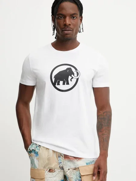 Mammut t-shirt Core z nadrukiem biały