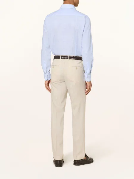 Boss Spodnie Garniturowe Lenon Regular Fit beige beżowe