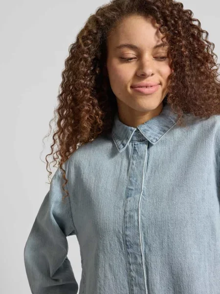 Bluzka jeansowa o kroju regular fit z czystej bawełny model GEGGO' Pieces