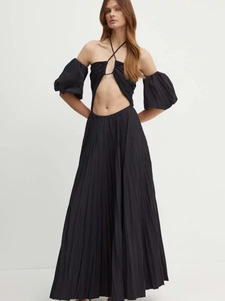 Luisa Spagnoli rochie PESTO maxi evazati negru