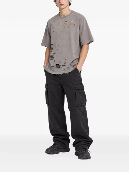 Tricou Warman zdrențuiți gri