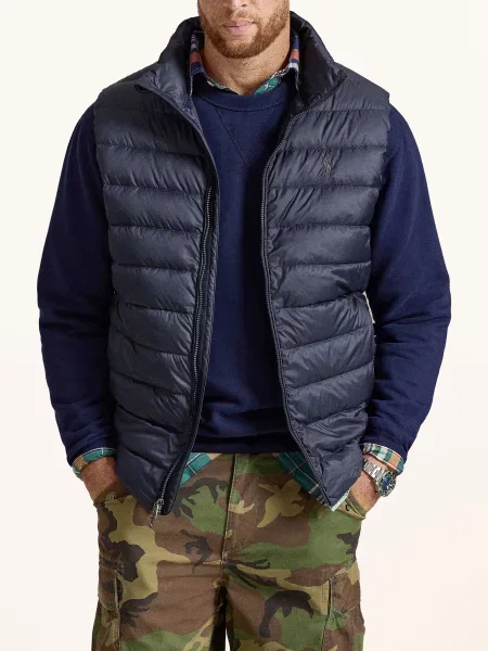 Polo Ralph Lauren Big & Tall Péřová Vesta tmavě modrá